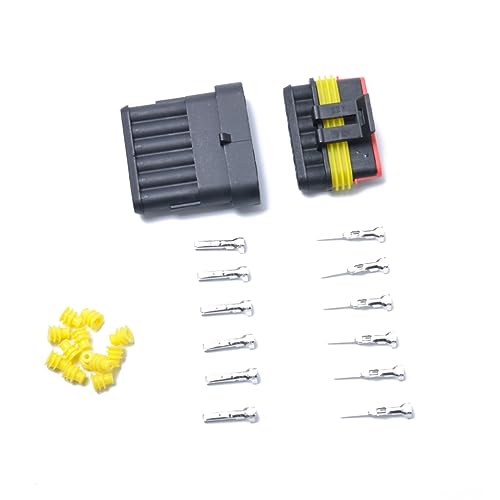 FAVOMOTO 2 Peças Plugue Conector De 6 Fios Para Fio De Motocicleta Cnooector Kit Conector Suíte Cone