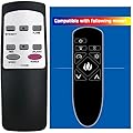 GENGQIANSI Replacement for Twin Star ClassicFlame Electric Fireplace Heater Remote Control 26II342FGT 26II342FGT-S 26II342FGT-A001 26II342FGT-A011 26II342FGT-A000