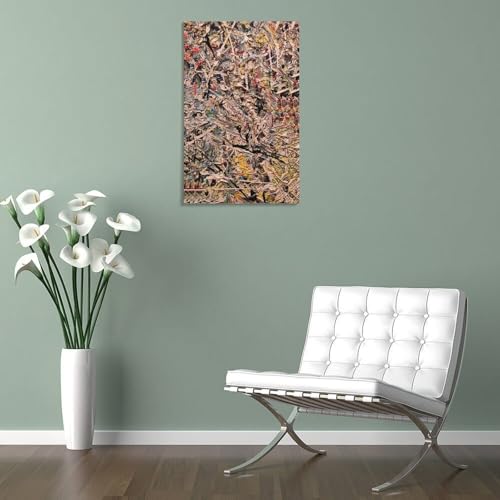 Poster Jackson Pollock Convergence impression toile moderne pour ambiance zen de chambre - 5