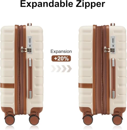 Image of NEISIA Luggage Sets with TSA Lock Hardside PC+ABS Carry On expandable Suitcase with Spinner Wheels Lightweight Rolling Travel Luggage Sets with YKK Zippers (Pink, 4 piece sets(14 /20 /DB /TB)