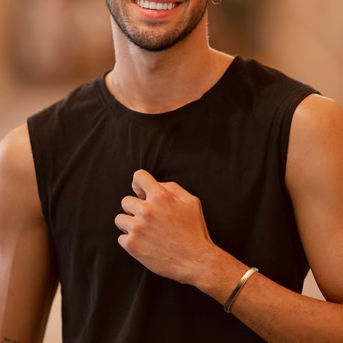 14K Gold Bracelets for Women Smooth Snake Gold Chain Bracelet for Both Men and Women Stackable Bracelets Jewelry Gifts 6.5-9 Inches4