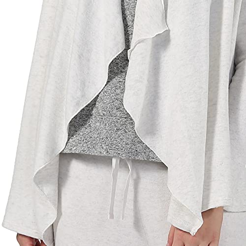 Image of LA CERA Women's Open Front Casual Long Sleeve Knit Classic Sweaters Comfortable Brushed Cascase Cardigan