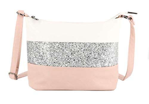 Gallantry - Sac Bandoulière Femme Paillettes Elégant - Sacoche Messenger Porté Epaule Tendance Multicolore Souple - Besace Soirée Mariage Strass Brillant...
