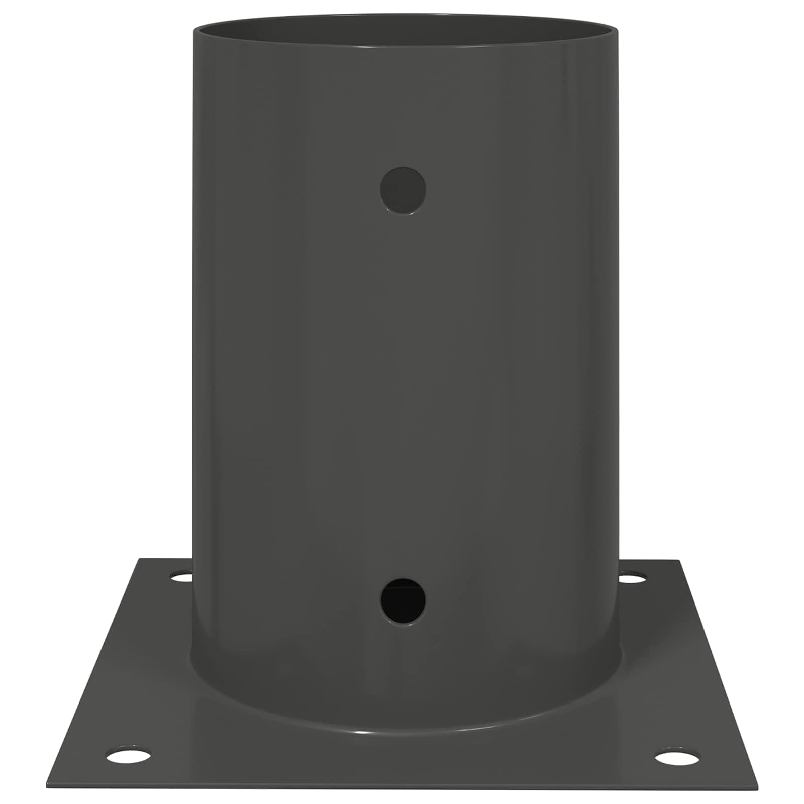 12 szt. kotwy gruntowe okrągłe 15 x 15 x 15 cm antracytowe metalowe śledzie do kominka, paleniska, mocowanie ogrodowe