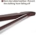 JS HANGER Wooden Coat Hangers, 20 Pack High Grade 17.5 Inch Wood Suit Hangers with Non Slip Pant Bar - Extra Smooth and Splinter Free Walnut Finish
