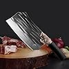 Knife-Set-Meat-Cleaver-Serbian-Chef-Knife-Hand-Forged-Cleaver-Knife-High-Carbon-Steel-Meat-Cutting-Kitchen-Knife-for-Kitchen-Camping-BBQ-Plastic-Handle-2PCS-2024-Christmas-Gift LONGQUAN Knife Set Meat Cleaver & Serbian Chef Knife, Hand Forged Cleaver Knife, High Carbon Steel Meat Cutting Kitchen Knife for Kitchen Camping BBQ, Plastic Handle (2PCS) - 2024 Christmas Gift