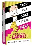 Taco Cat Goat Cheese Pizza Ridiculously Large Edition Wildly Entertaining Oversized Card Game for Family Game Night | Easy to Play 10 Min Rounds | for Kids, Teens, Adults, and Families | 2-8 Players