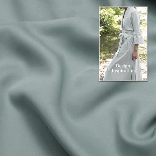Image of IVAZA Living Room Bedroom Room Darkening Thermal Insulated Polyester Solid Blackout Curtain Noise Reducation Long Door Curtain 10 feet Set of 2(Grey)