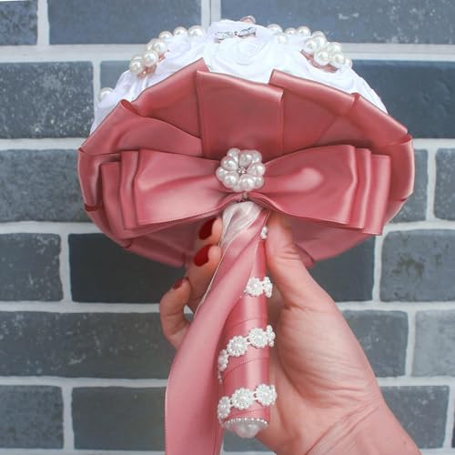 Image of Double Face Lt.Coral Satin Ribbon 1-1 /2 inch X 50 Yards Polyester Lt.Coral Ribbon for Gift Wrapping Very Suitable for Weddings Party Hair Bow Invitation Decorations and More