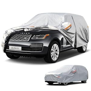 GUNHYI 6 Layers SUV Car Cover Custom Fit Land Rover Range Rover (2001-2026) Waterproof All Weather, Heavy Duty Outdoor Snow Sun Rain Uv Protection (Ships from US Warehouse, Delivery 3-8 Days)