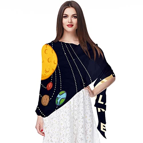 Châle pashmina abstrait halo multicolore pour réchauffer vos journées fraîches