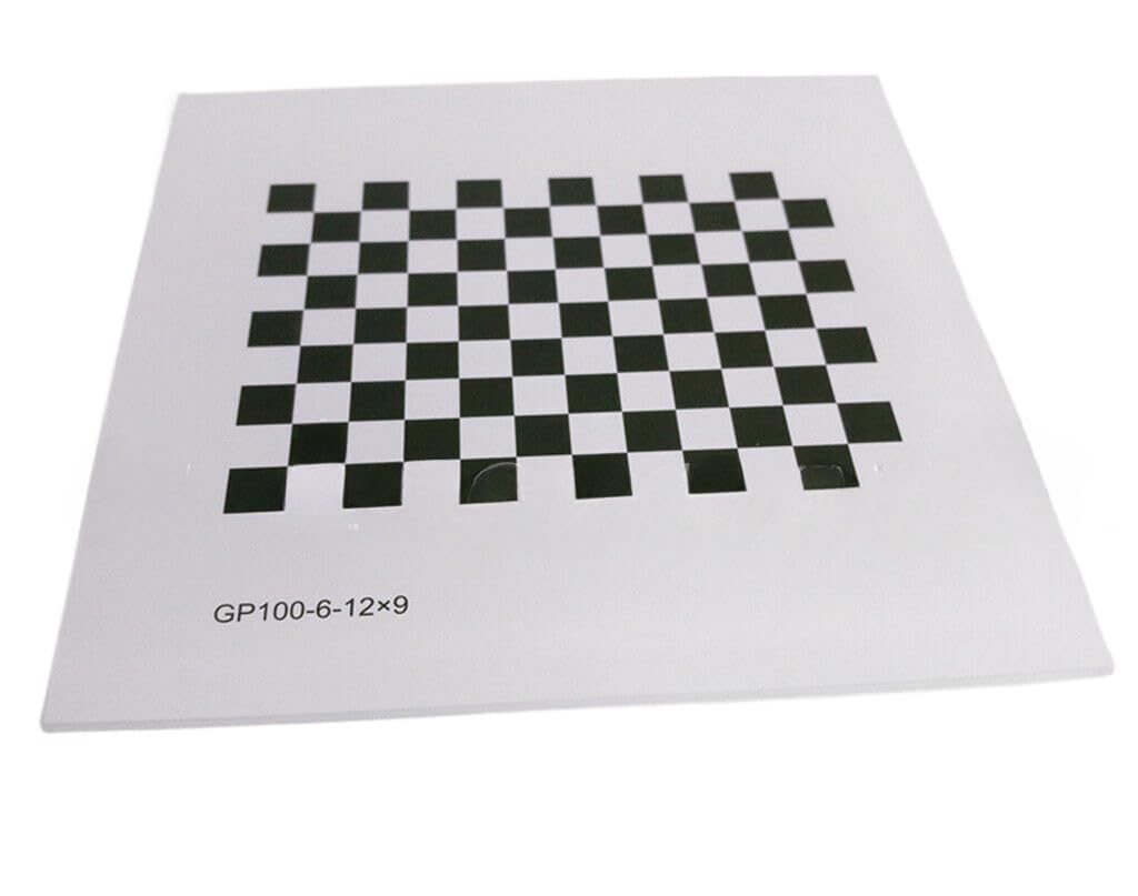1x Checkerboard Alumina Calibration Plate Diffuse Reflection Non-Reflective 12 * 9 (GP100 Float Glass Substrate)