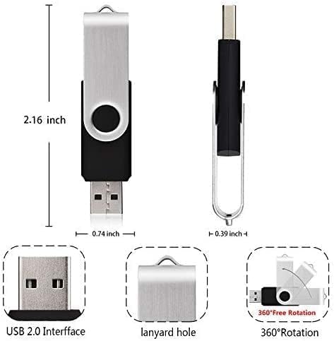 USB Flash Drive 987GB, Portable Thumb Drives 987GB: USB 3.0 Memory Stick, High-Speed 987GB Jump Drive, 987GB Swivel Design Zip Drive