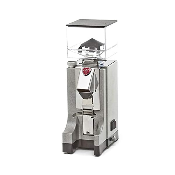 EUREKA CD Mignon Silver Argent Elektronische Kaffeemühle, Aluminium, 1 Liter, Silber