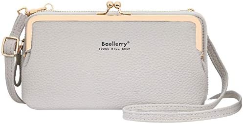 Yixuan Women Crossbody Phone Wallet Bag Ladies Small Cross-Body Shoulder Bags Purse Wallet Multifunction Mobile Phone Purse Bags with Adjustable Strap Card Holder Wallet