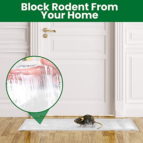 24 Pcs Large Sticky Mouse Trap Mouse Glue Trap Rat Trap Glue Traps Enhanced Stickiness Trapping Pads For Indoor Outdoor Mice Roaches Snake Spiders House Rodent Pest Control, Black White, 47 X 11 Inch #TOP2