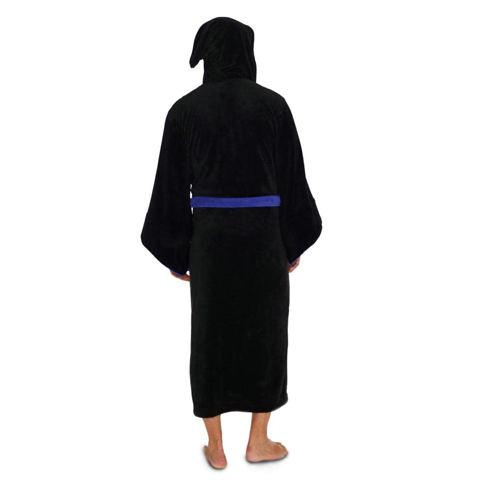 Harry Potter Bademantel Damen - Ravenclaw-Wappen mit Kapuze - weicher Fleece Morgenmantel - HP Geschenke für Damen Frauen Teenager Mädchen Erwachsene