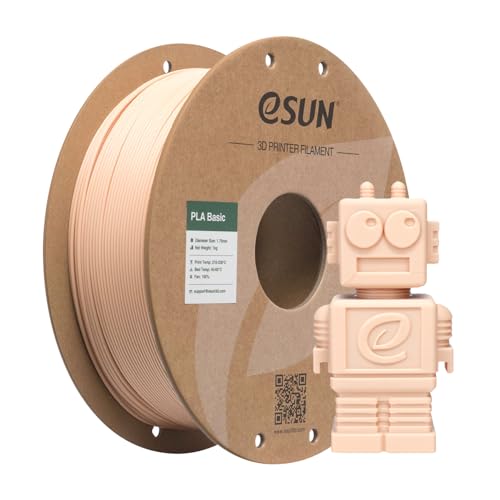 Image of eSUN PLA Basic Filament 1.75mm, 3D Printer Filament High Speed PLA for Fast Printing, 1KG Spool (2.2 LBS) 3D Printing Filament for High Speed 3D Printers, Beige