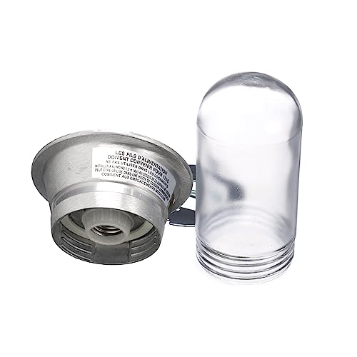 Image of OCS Parts Commercial Kitchen Canopy Hood and Walk-in Refrigeration Lighting | Light Fixture, Globe, LED Light Bulb, and Wire Guard (Light Fixture)