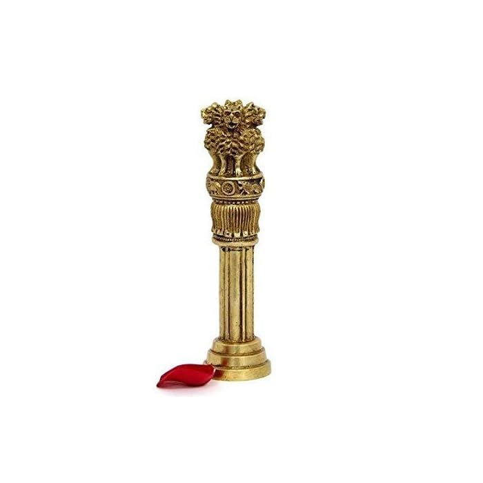 Buy Brass Ashoka Pillar Miniature National Emblem of India Statue Mini