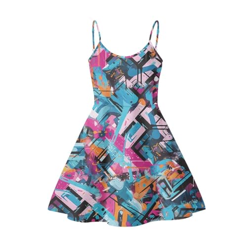 Image of Coloranimal Women's Summer Sleeveless Casual Swing Dresses with Loose Fit Beach Sundress