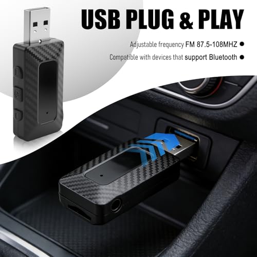 Adaptador USB Bluetooth 5.3 para Radio de Auto miniatura 4