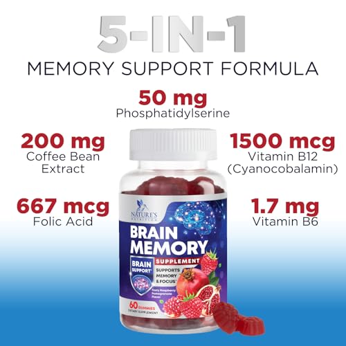 Nature'S Nutrition NNMEMORYGUMMIES Brain Memory Supplement Gummy thumb #5