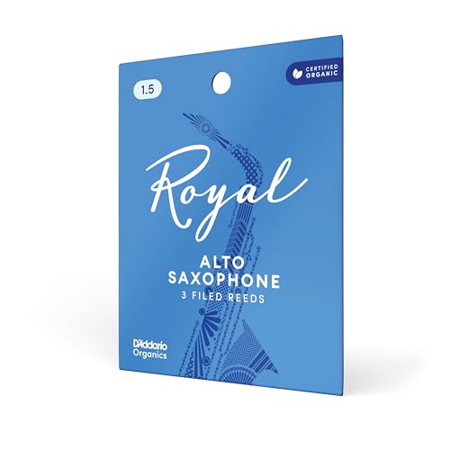 D'Addario Royal Ance per Sassofono Contralto, Forza 1,5, Confezione da 3