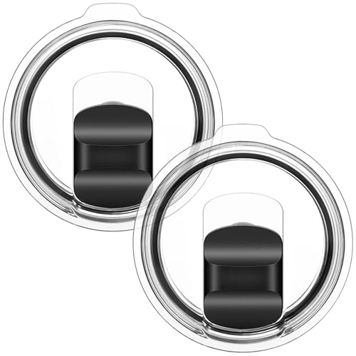 20 oz Tumbler Lid for Yeti, 2-Pack Magnetic Replacement Lids for YETI 20 oz Tumbler, 10/24 oz Mug, 10 oz Lowball - Spill Proof Cup Lids Covers with Magnetic Slider Switch, BPA Free - image 1