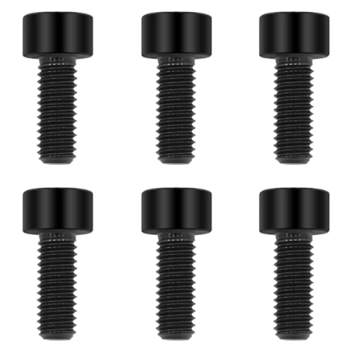 Image of Lightweight Titanium Bolts M6x15 Hex Socket Screws, Black, 6PC | Lightweight Hex Socket Screws, MTB /Road Bike /Motorcycle, Corrosion Resistant, Marine Grade Fasteners