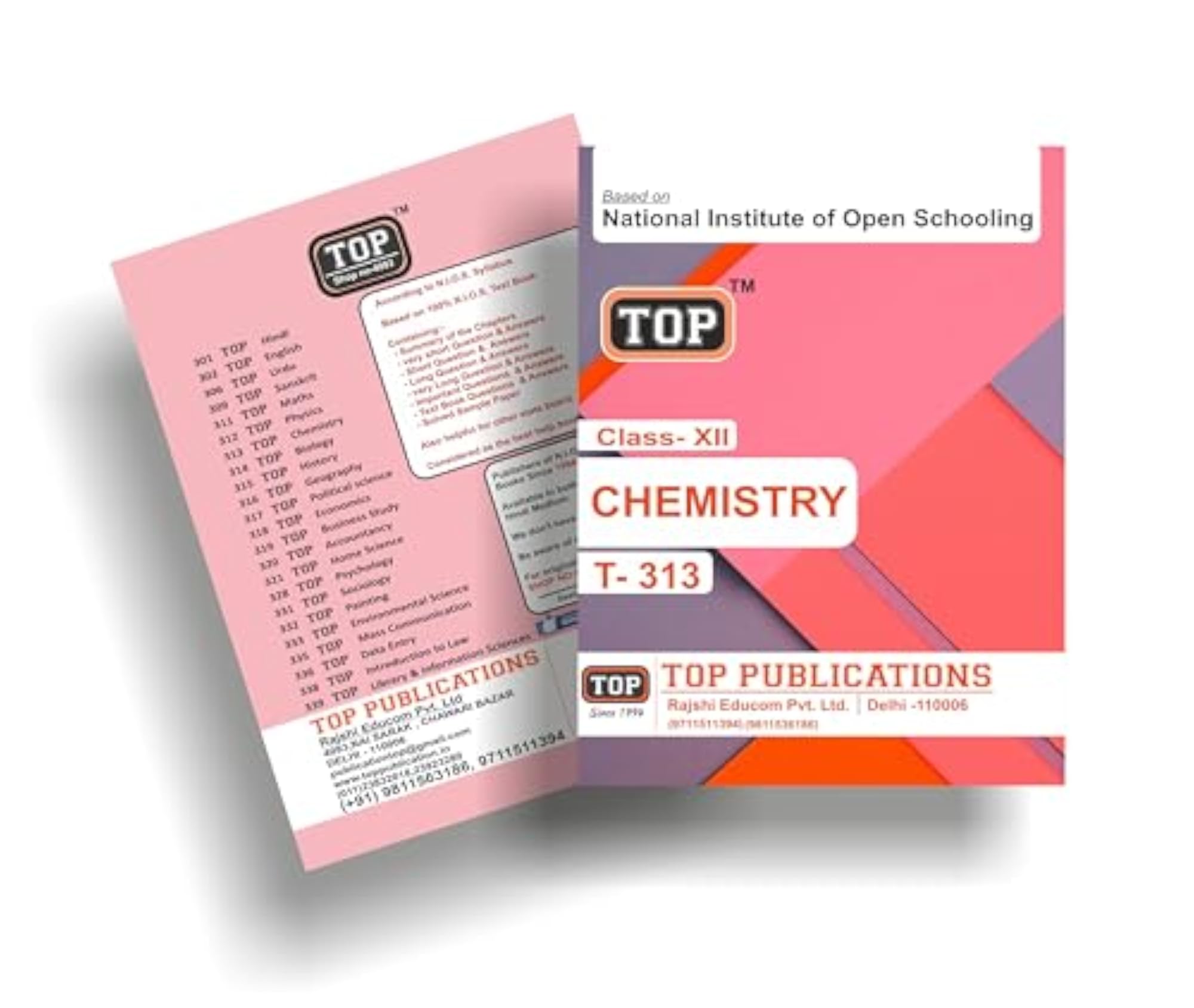 NIOS 313 Class 12 Chemistry Guide