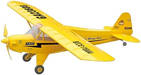 Flight Modal RC Plane Piper J-3 Cub EP Fixed Wing Exercise Beech Wood Airplane Electric Plane Remote Control Aircraft with 400 Brushed Motor