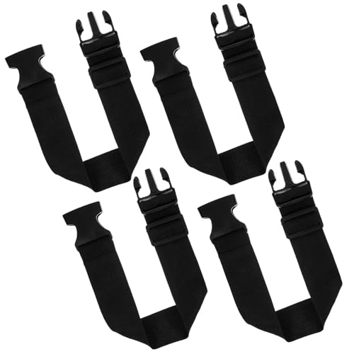 HJZHII - HJZHII Lot de 4 rallonges de ceinture réglables, ceinture tactique avec fermeture rapide, sangle de poitrine, sac de couchage, pour voyage, escalade, jogging