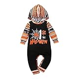 ✿Baby Kleidung Halloween / Baby Mädchen Kleidung/ Baby Kleidung Mädchen 0-6 Monate/ Baby Strampler/ Baby Kleidung/Halloween Baby Boy Girl Outfit Halloween Kürbis Hoodie Body Einteiliger Overall Unisex Halloween Baby Strampler Kleinkind Fledermaus Cosplay Kostüm Overalls Hut Outfits Set Bekleidungssets Strampler Neugeborene Kürbis-Design Strampler Jumpsuit Monate Baby Jungen Mädchen Strampler Cosplay Kostüm