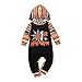 BIBOKAOKE Grenouillère bébé Halloween citrouille Costume pour bébé fille garçon nouveau-né à capuche Body mignon Combinaison de vêtements pour bébé 3-18 mois