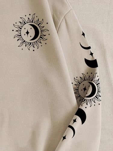Image of Tagas Women's Sun & Moon Print Sweatshirt || Sweatshirt for Women ||Womens Winters WEAR || (WSS-22)