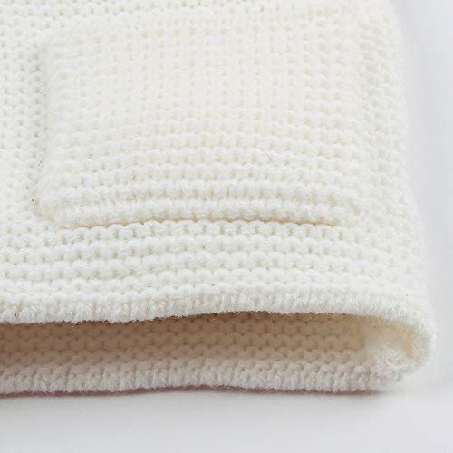 Pull chaud vêtements d'extérieur bébé en maille à capuche - 6