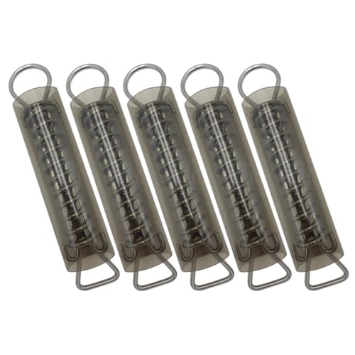 Toyvian Juego de 5 Resortes para Cubierta de Piscina con Manguitos de Resorte de Acero Inoxidable y Funda de PVC, Alta Resistencia, Apto para Cubiertas de Seguridad de Estilo Aleatorio