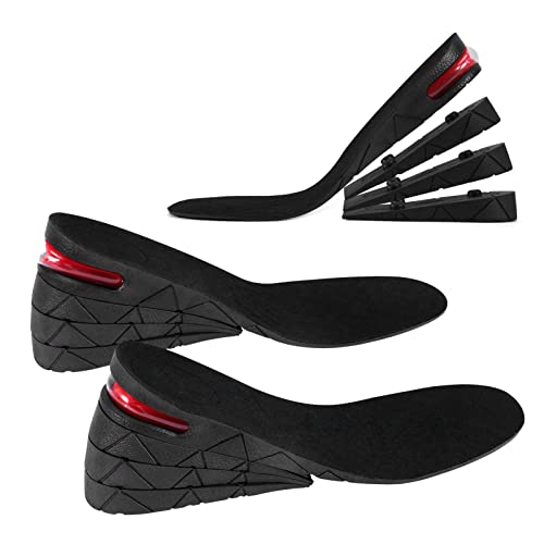 Joycabin 4 Schicht Schuheinlagen Erhöhung, Höhe Erhöhen Einlegesohle Kissen Höhe Heben Verstellbaren für Frauen Männer Unisex Bequeme Einlegesohle (3-9cm ) Cover