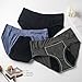 JPSSJGYH 3-Pack Women's High-Waist Seamless Briefs, Leak-Proof & Tummy Control Cotton Underwear for Everyday Comfort ﻿ (3pcs,3X-Large)
