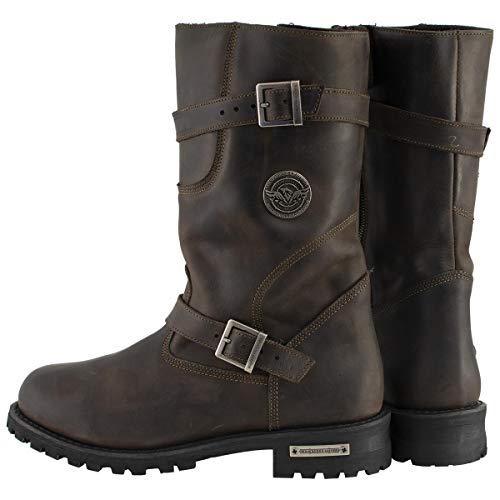 Milwaukee Leather MBL9363 Men'S Classic Distressed Brown Leather Motorcycle Engineer Boots Mbm9063-12 thumb #4