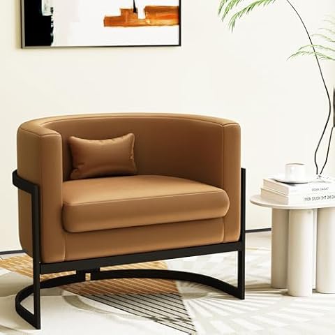 Alunaune Upholstered Barrel Chair Cover