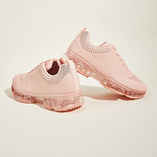 Image of LUCKY STEP Women Air Cushion Fashion Sneakers | Breathable Casual Comfortable Lightweight Walking Shoes