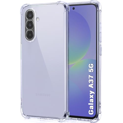 Image of TheGiftKart Back Cover for Samsung Galaxy A37 5G Case | Crystal Clear Soft Shockproof Case | Cushioned Edges for Ultimate Protection Galaxy A37 Back Cover (TPU, Transparent)