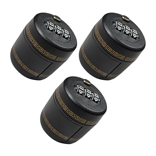 FUNOMOCYA 3 Tapones Para Botellas De Alcohol Vino Y Otros Vinos Cierre De Seguridad Para Botellas De Bar Y Viaje Cierre Con Contraseña De Seguridad Para De