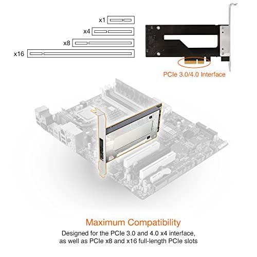 Icy Dock M.2 Nvme Ssd To Pcie 3.0/4.0 X4 Removable Ssd Mobile Rack For Pcie Expansion Slot - Tougharmor Mb840M2P-B #TOP2