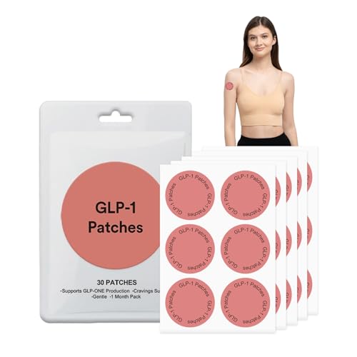 GLP-1 Weight Loss Patches, Slim Patch, Slimming Patch, Weightless Patches, Healthy Shape Support, Natural Ingredients with Berberine, Gentle and Soothing for Women Men-30 Vegan Patches