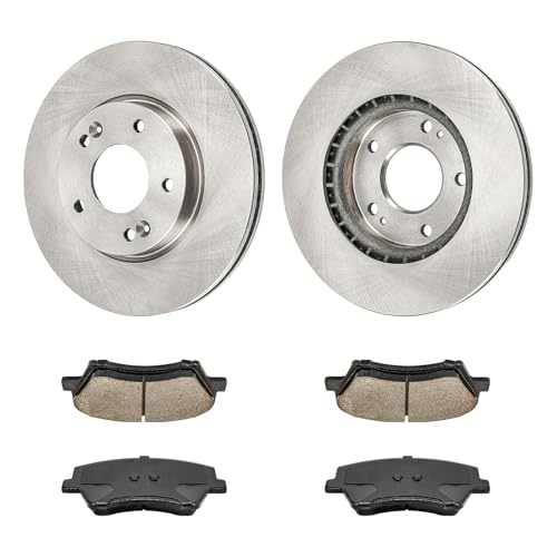 Image of KAX Front Brake Kit Fits Hyundai Elantra 2017-2020 2.0L | OE Brake Rotors and Ceramic Brake Pads for Elantra 2017-2020 1.4T, Automotive Replacement Brake Kit