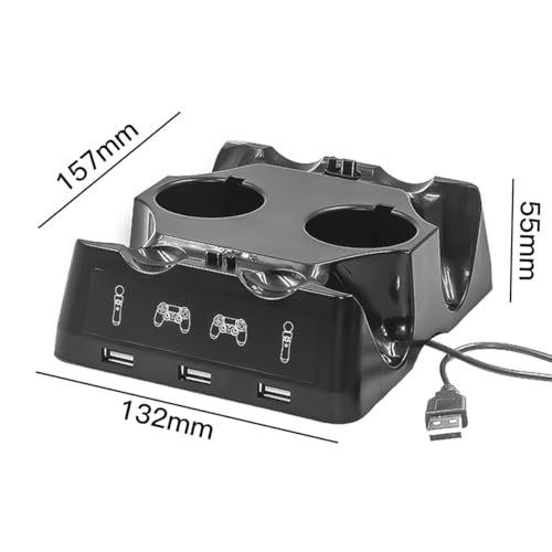 Sarini Base de Carga Multifuncional para Controladores P4 Cuatro Estaciones de Carga para Controladores P4, P4 Move y P4 VR - imagen 7