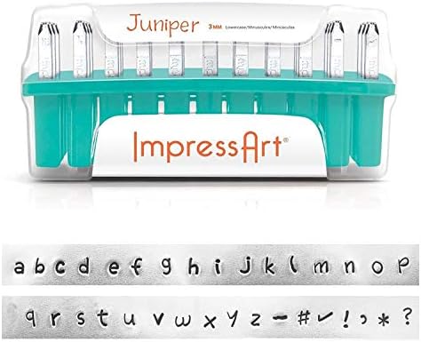 Impress Art Letter Stamp Typewriter Numbers
